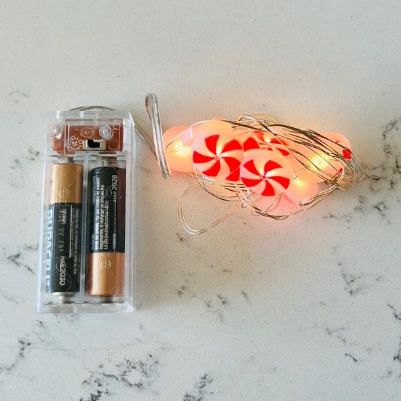 Pier 1  Peppermint Candy 5' LED  Glimmer Strings. - Picture 11 of 15